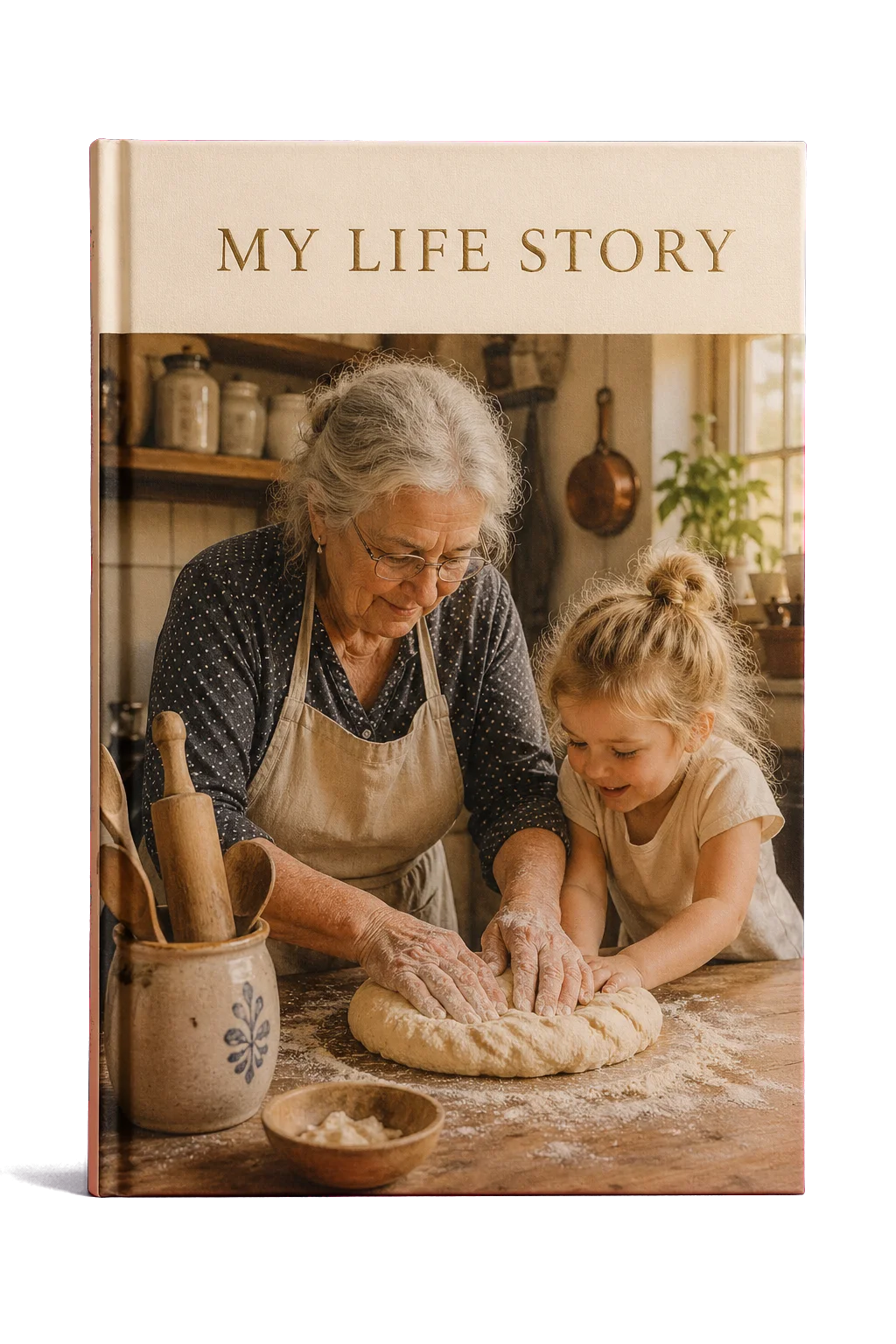 Printed hardcover memoir book